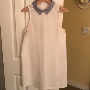 Zara white shift dress